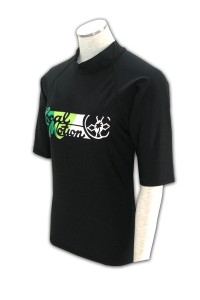 T202 印製t-shirt  設計班衫款式  訂購班衫活動衫公司     黑色  好看 t 恤 不 透 白 t